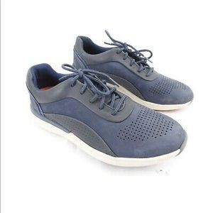 Used Clarks unstructured navy size 5M